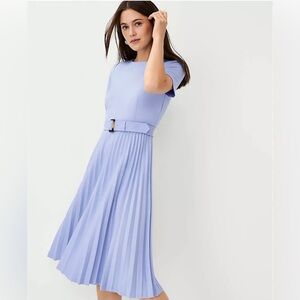 Ann Taylor Pleated Midi Dress
